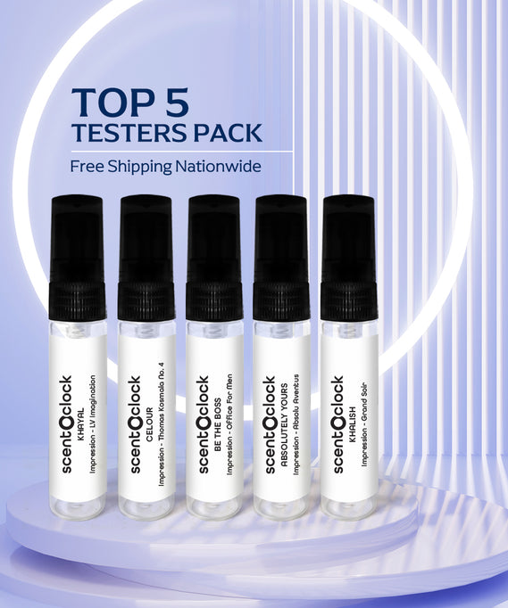 Top 5 Testers Pack by Scent O Clock - 5ml each